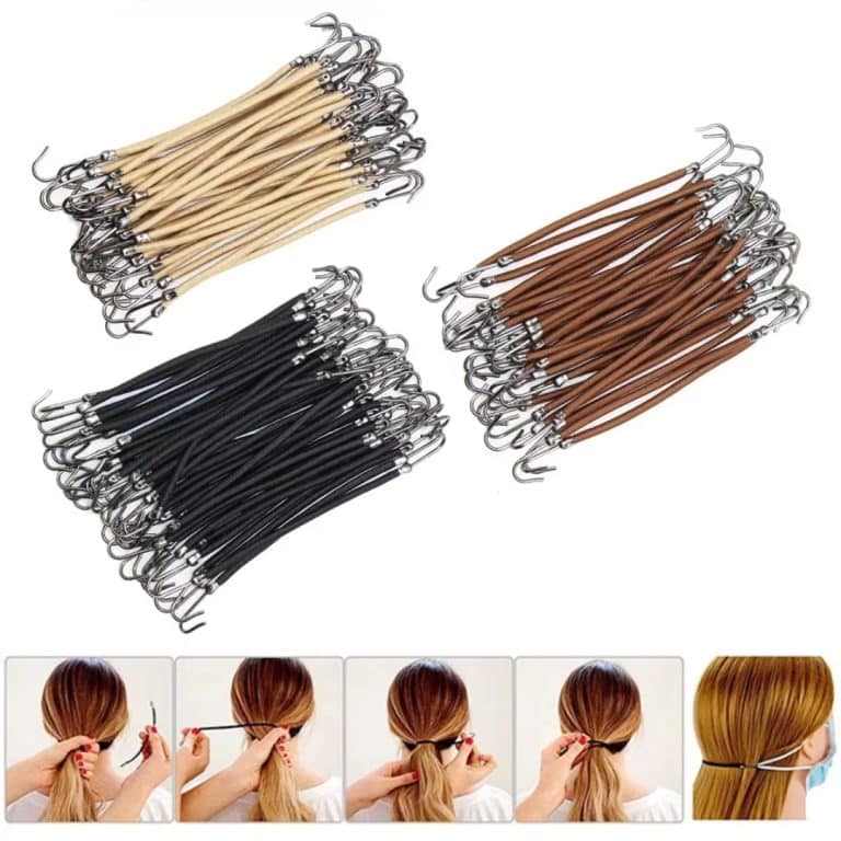 Élastiques à Cheveux avec Double Crochets pour Queue de Cheval et Chignon 2