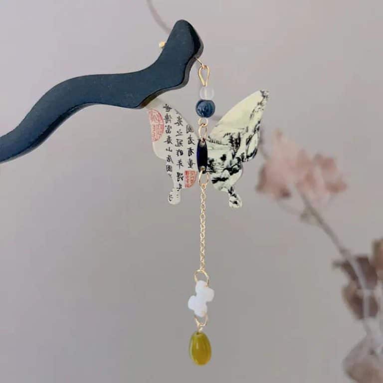 Epingle-a-Cheveux-Decorative-avec-Pendentif-de-Papillon-Orne-de-Calligraphie-galerie-7550