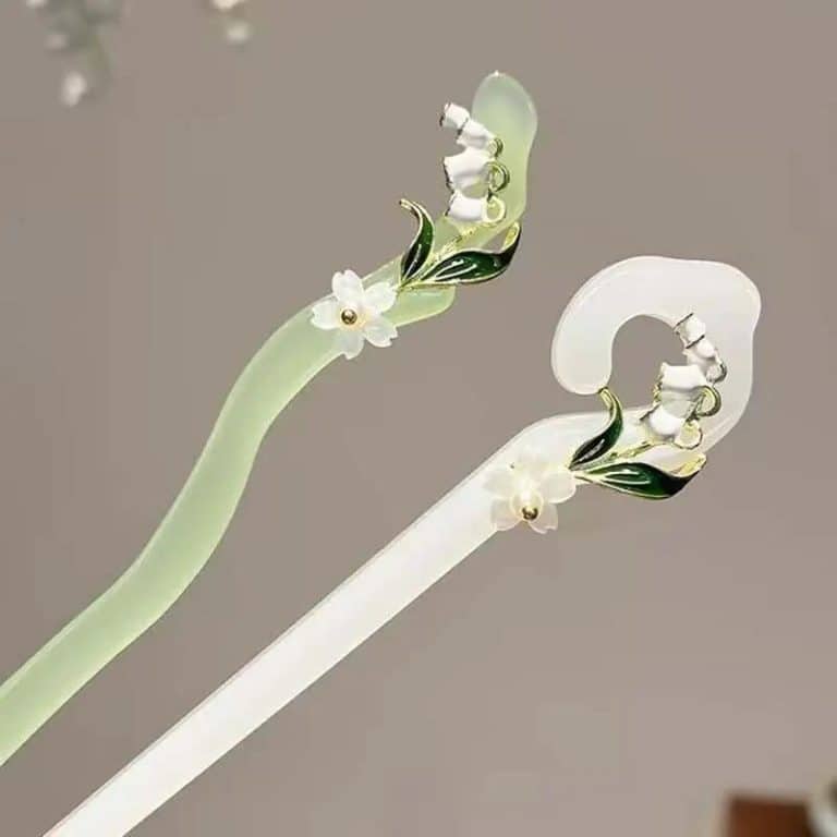 Epingle-a-Cheveux-Florale-en-Resine-Nacree-et-Doree-galerie-1503