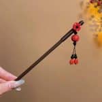 Epingle-a-Cheveux-Style-Asiatique-Ornee-de-Fleurs-et-Perles-Pendantes-galerie-2336