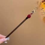 Epingle-a-Cheveux-Style-Asiatique-Ornee-de-Fleurs-et-Perles-Pendantes-galerie-6992