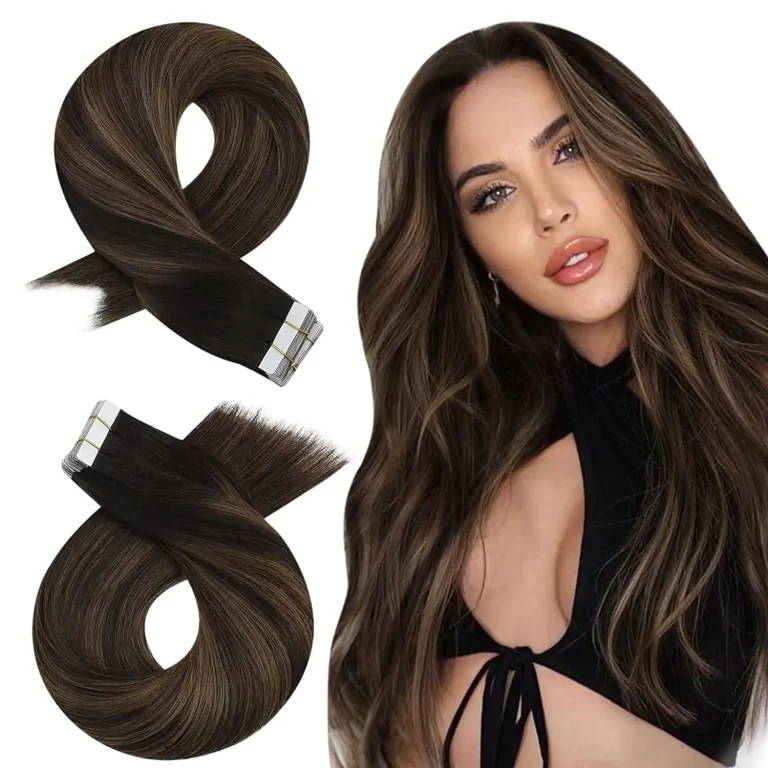 Extensions-Adhesives-en-Cheveux-Humains-Balayage-Brun-et-Blond-Miel-galerie-9189-1