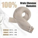 Extensions-a-Bande-Adhesive-Blond-Platine-Ondule-Leger-en-Cheveux-Humains-technique-1207