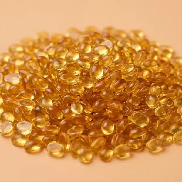Amber keratin glue beads for fixing hair extensions