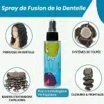 Kit d’entretien pour perruques avec cire, bonnets et dissolvant