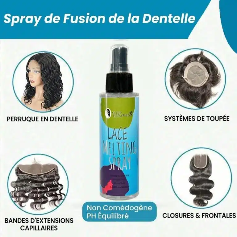 Kit d’entretien pour perruques avec cire, bonnets et dissolvant