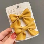 Lot-de-2-Barrettes-en-Forme-de-Nud-Satine-pour-Cheveux-galerie-6565