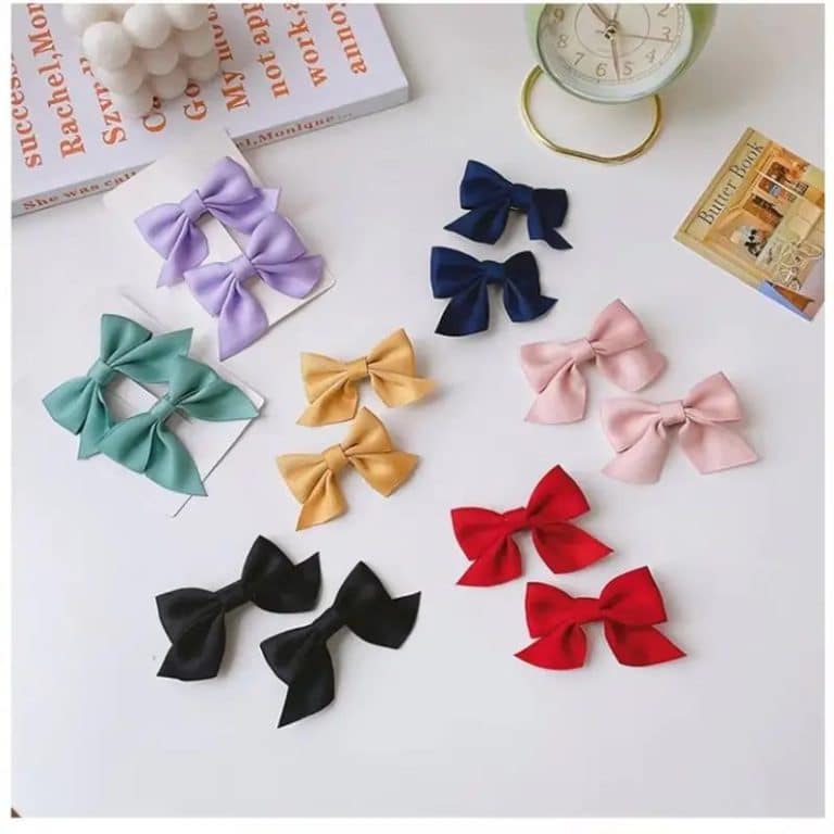 Lot-de-2-Barrettes-en-Forme-de-Nud-Satine-pour-Cheveux-galerie-7066