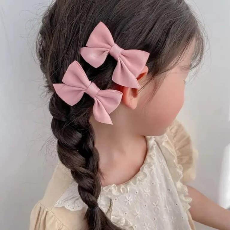 Lot-de-2-Barrettes-en-Forme-de-Nud-Satine-pour-Cheveux-galerie-9588