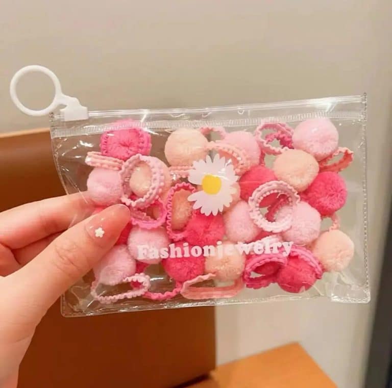 Lot-de-20-Elastiques-a-Cheveux-pour-Enfants-avec-Pompons-Colores-galerie-3880