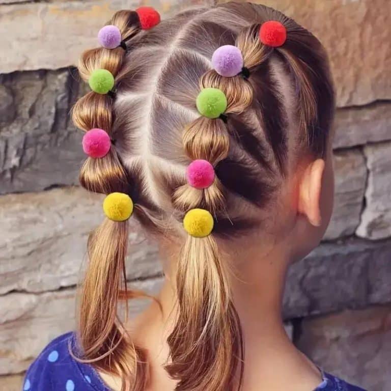 Lot-de-20-Elastiques-a-Cheveux-pour-Enfants-avec-Pompons-Colores-galerie-4537