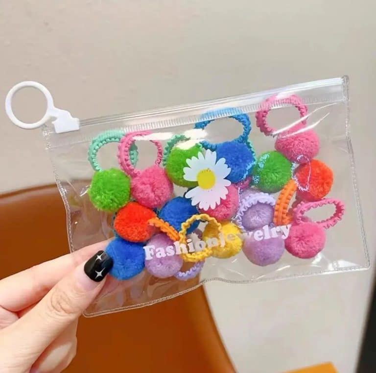 Lot-de-20-Elastiques-a-Cheveux-pour-Enfants-avec-Pompons-Colores-galerie-5663
