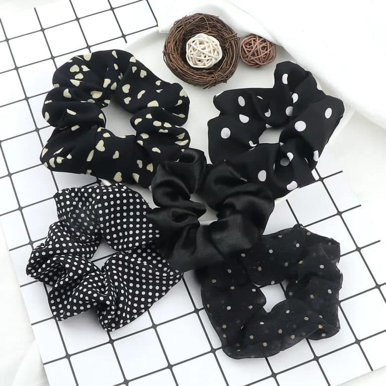 Lot-de-5-Chouchous-pour-Cheveux-en-Tissu-aux-Couleurs-Assorties-galerie-5247