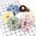 Lot-de-5-Chouchous-pour-Cheveux-en-Tissu-aux-Couleurs-Assorties-galerie-5722