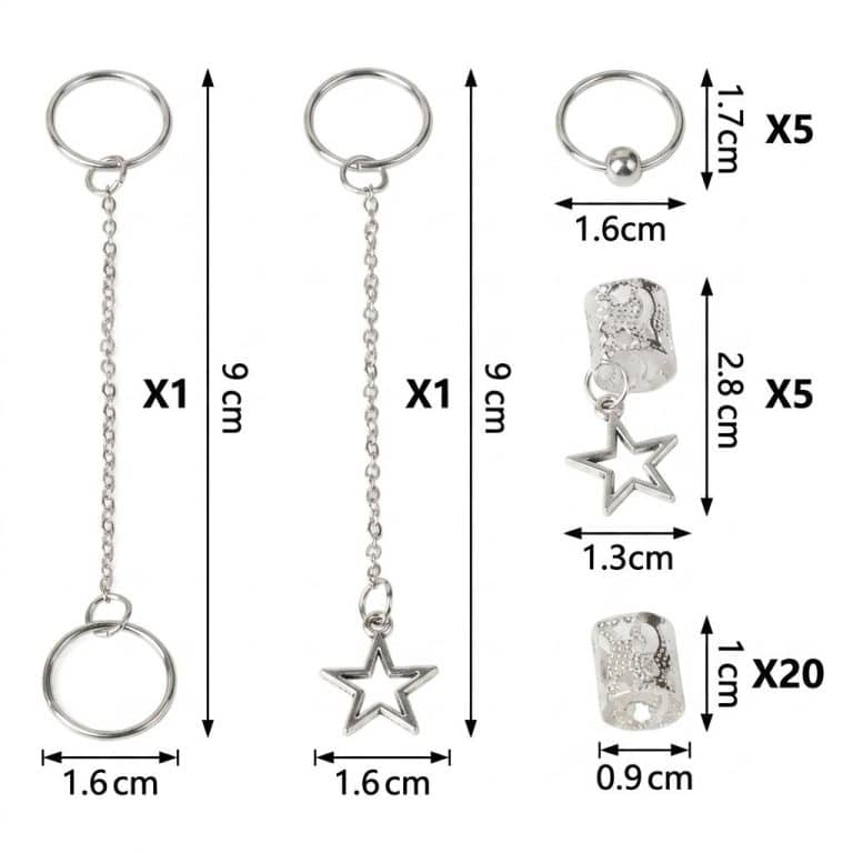 Lot-de-Bijoux-de-Tresses-avec-Perles-Cylindriques-et-Chaines-Etoilees-technique-3910