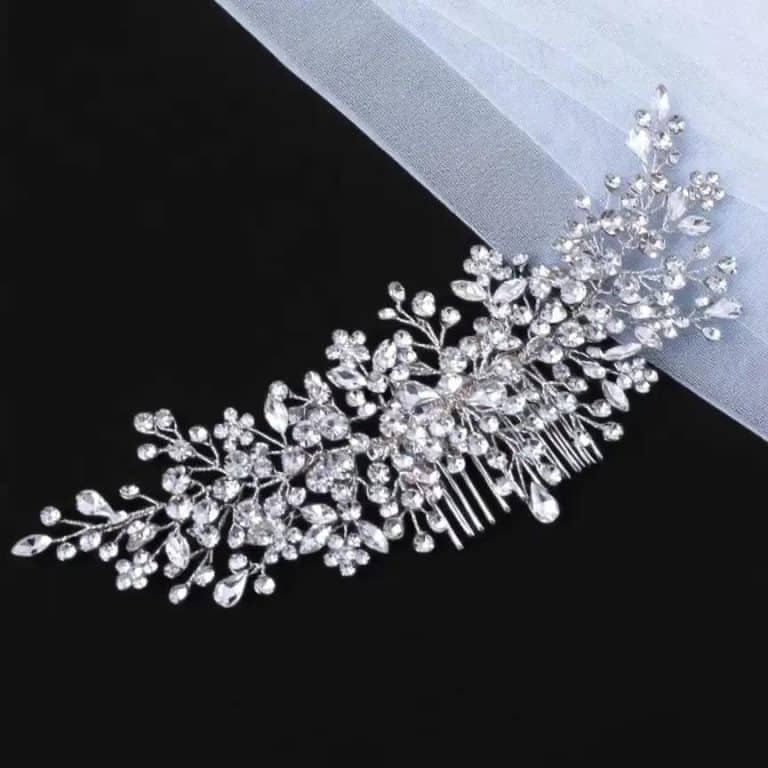 Ornement-Capillaire-Floral-Argente-avec-Cristaux-et-Perles-Nacrees-galerie-4991