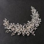 Ornement-Capillaire-Floral-Argente-avec-Cristaux-et-Perles-Nacrees-galerie-7413