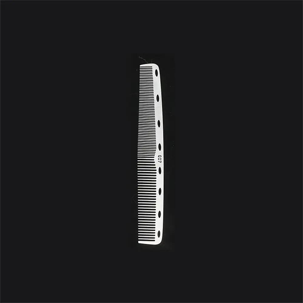 Peine profesional de acero titanio con dientes finos para peinar y desenredar - Peine largo 17,3 cm