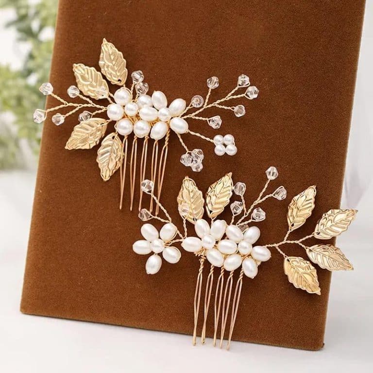 Peigne-a-Cheveux-Decoratif-avec-Perles-Nacrees-et-Branches-Dorees-galerie-4711