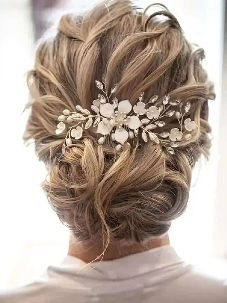 Peigne-a-Cheveux-Floral-Dore-avec-Perles-Nacrees-et-Cristaux-galerie-5045