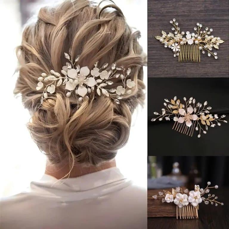 Peigne-a-Cheveux-Floral-Dore-avec-Perles-Nacrees-et-Cristaux-galerie-7066