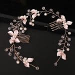 Peigne-de-Mariage-en-Feuilles-Dorees-Orne-de-Perles-et-Strass-galerie-2973