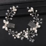 Peigne-de-Mariage-en-Feuilles-Dorees-Orne-de-Perles-et-Strass-galerie-8206