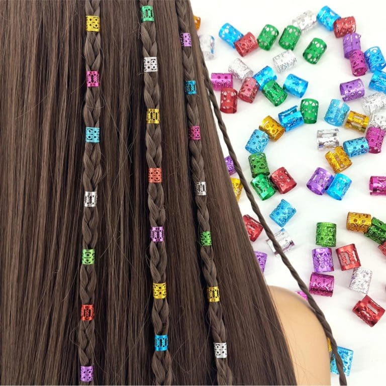 Perles-Cylindriques-Colore-a-Motifs-Geometriques-pour-Cheveux-galerie-6428