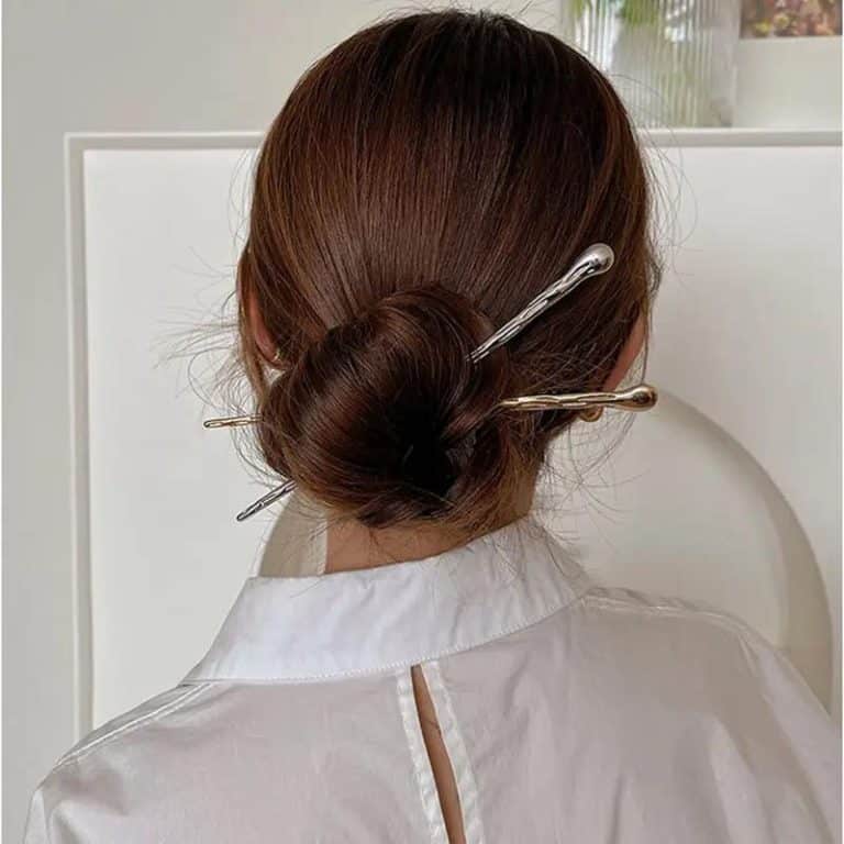 Pic-a-Cheveux-en-Alliage-avec-Motif-Geometrique-Strie-galerie-1782