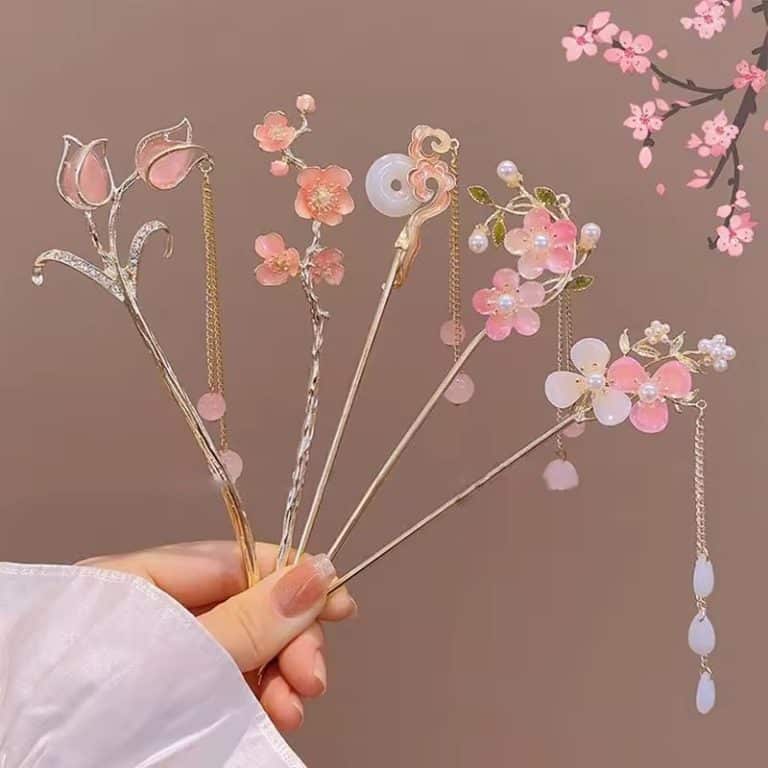 Pic-a-cheveux-de-fleurs-de-cerisiers-japonais-roses-avec-strass-et-perles-7896