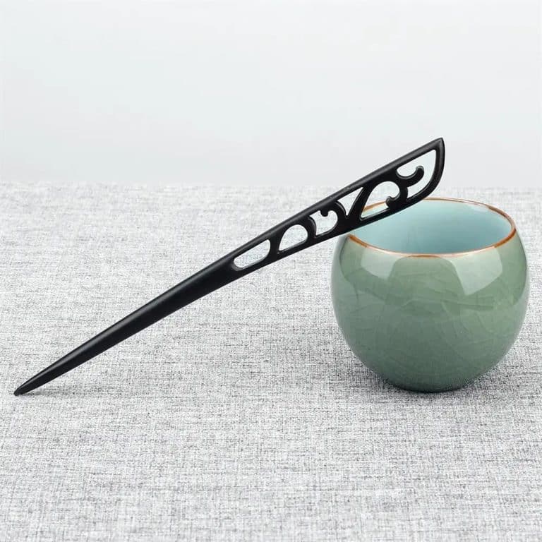 Pics-a-Cheveux-Decoratifs-en-Bois-Noir-avec-Motif-Sculpte-galerie-2109