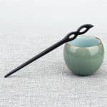 Pics-a-Cheveux-Decoratifs-en-Bois-Noir-avec-Motif-Sculpte-galerie-7578