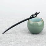 Pics-a-Cheveux-Decoratifs-en-Bois-Noir-avec-Motif-Sculpte-galerie-8353
