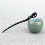 Pics-a-Cheveux-Decoratifs-en-Bois-Noir-avec-Motif-Sculpte-galerie-8936