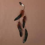 Pince-Decorative-a-Plumes-Boheme-avec-Cordons-et-Perles-galerie-7257