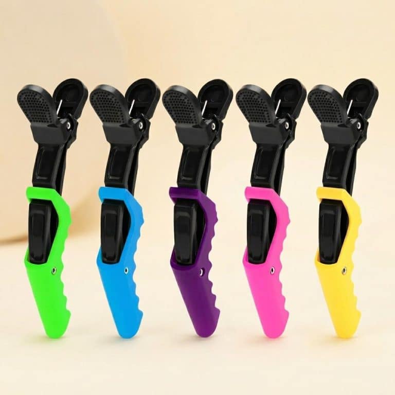 Pince-a-Cheveux-Aligator-de-Sectionnement-Antiderapante-en-lot-de-5-Pieces-picture-2525