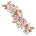Pince-a-Cheveux-Decorative-Florale-avec-Strass-et-Finition-Nacree-galerie-6125-7