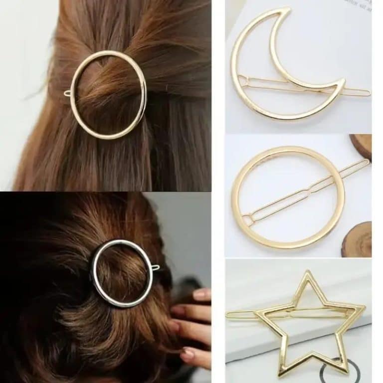 Pince-a-Cheveux-Minimaliste-en-Forme-de-Cercle-ou-Croissant-galerie-5028