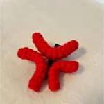 Pince-a-Cheveux-en-Forme-Detoile-Rouge-en-Textile-Matelasse-galerie-5405
