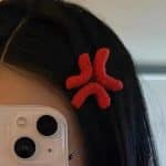 Pince-a-Cheveux-en-Forme-Detoile-Rouge-en-Textile-Matelasse-galerie-6428