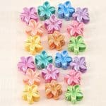 Pinces-a-Cheveux-en-Forme-de-Fleur-Nacree-Multicolore-en-lot-de-10-galerie-7411