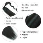 Postiche-Queue-de-Cheval-a-Clip-en-Cheveux-Humains-Remy-Lisses-Noir-Naturel-technique-3549