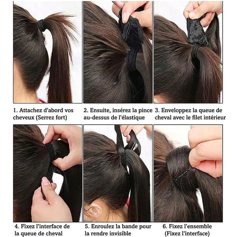 Postiche-Queue-de-Cheval-a-Clip-en-Cheveux-Humains-Remy-Lisses-Noir-Naturel-technique-4788