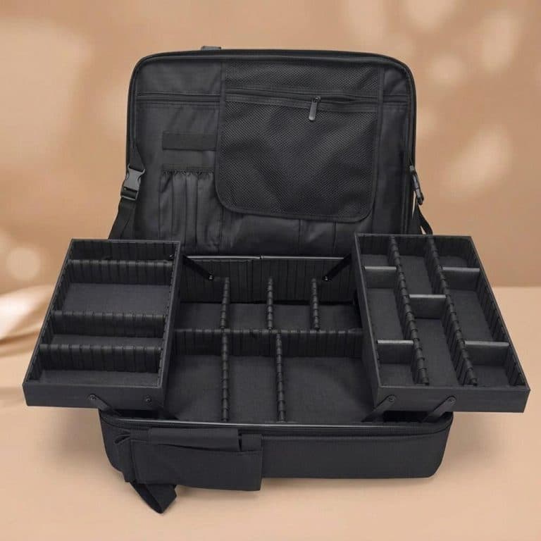 Sac-a-dos-Professionnel-pour-Maquillage-et-Outils-de-Coiffure-avec-Compartiments-Ajustables-picture-3067