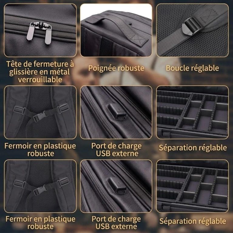 Sac-a-dos-Professionnel-pour-Maquillage-et-Outils-de-Coiffure-avec-Compartiments-Ajustables-technique-3792