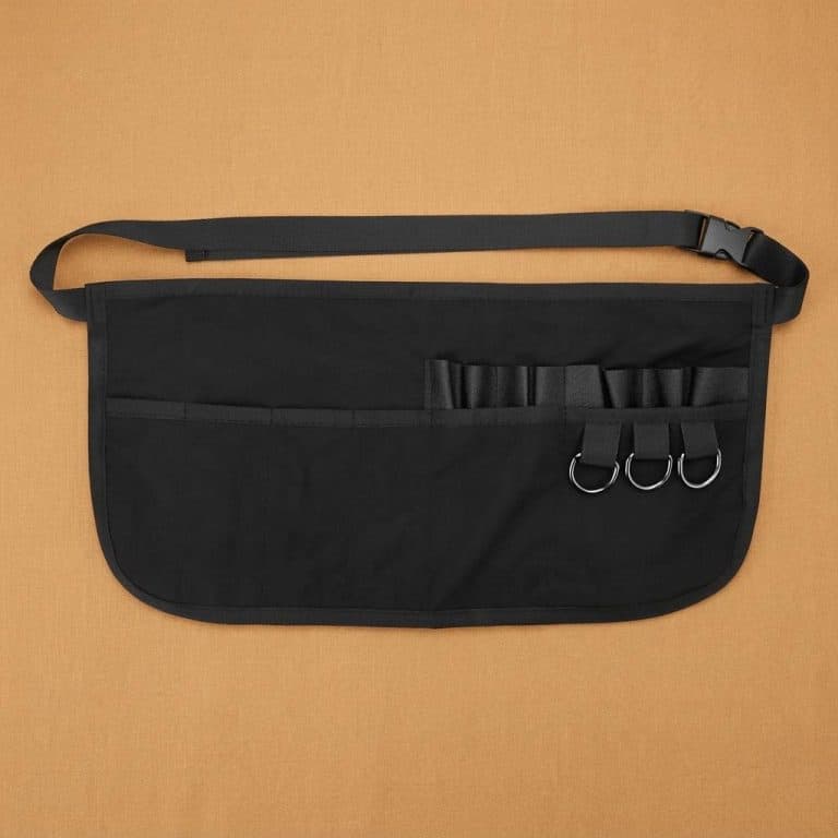 Sacoche-Ceinture-de-Rangement-pour-Coiffeur-avec-Compartiments-et-Anneaux-picture-8011