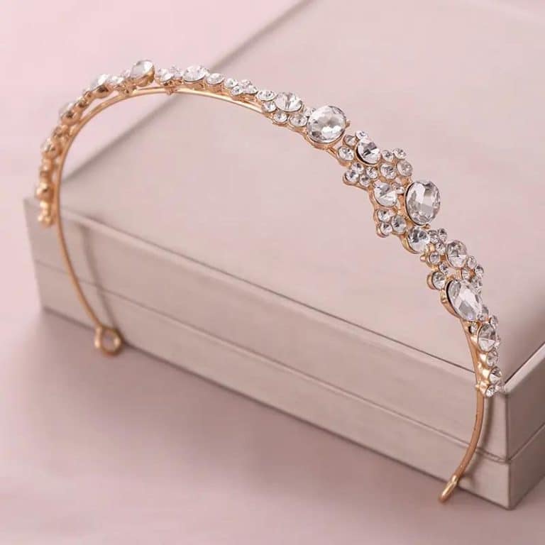 Serre-Tete-de-Mariee-avec-Cristaux-et-Strass-Floral-galerie-5605