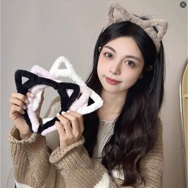 Serre tete Fantaisie a Oreilles de Chat en Peluche