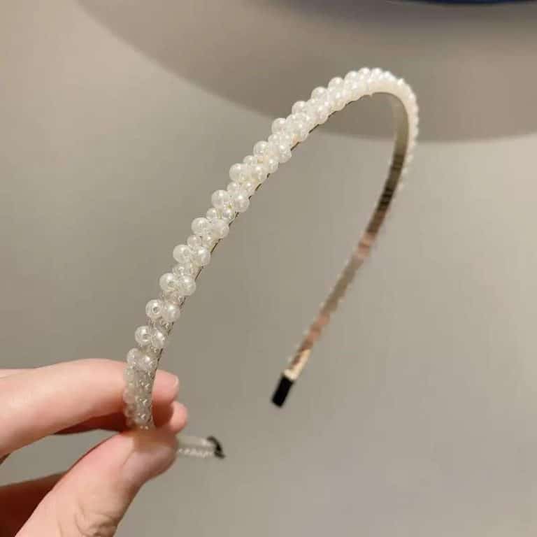 Serre-tete-en-Forme-Darceau-Incurve-Orne-de-Perles-Nacrees-galerie-5645