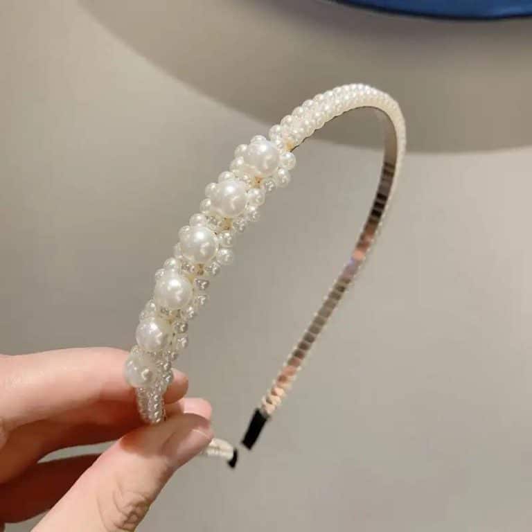 Serre-tete-en-Forme-Darceau-Incurve-Orne-de-Perles-Nacrees-galerie-7267